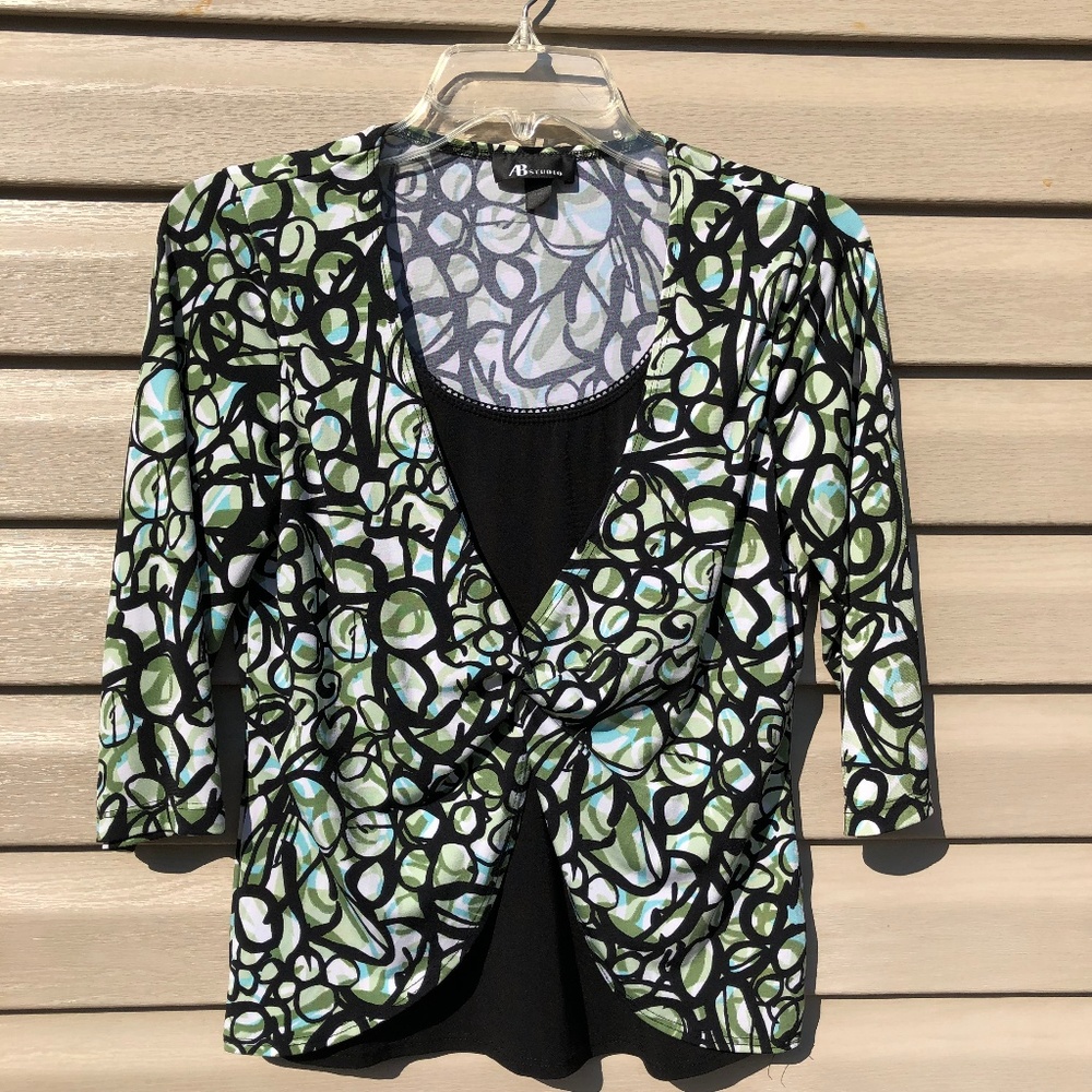 AB Studio Circle Print Small Top